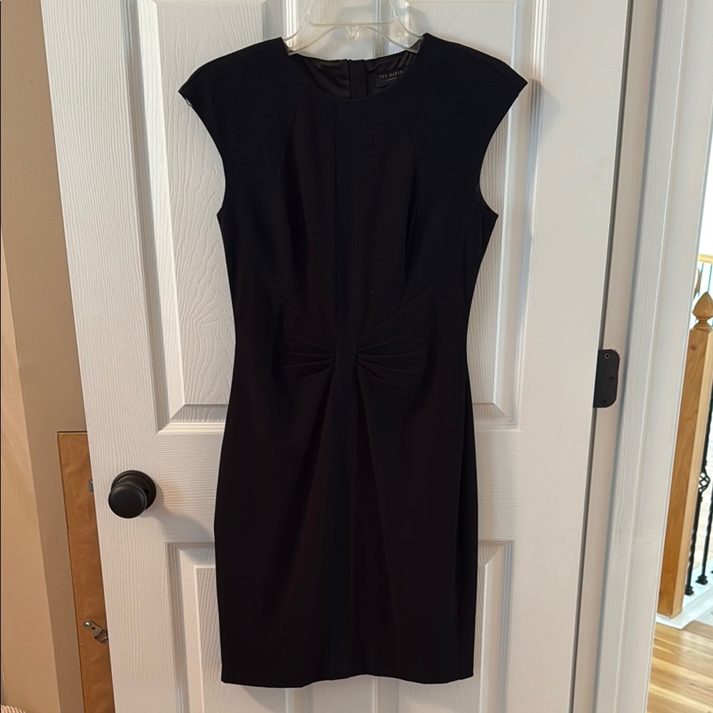 Ted Baker Black Pleated Cocktail Dress